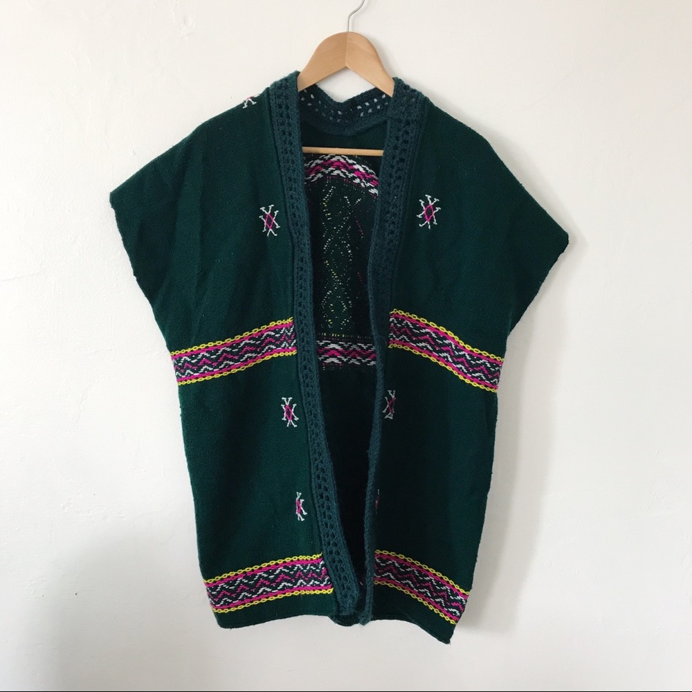 VINTAGE tribal kimono/poncho/vest